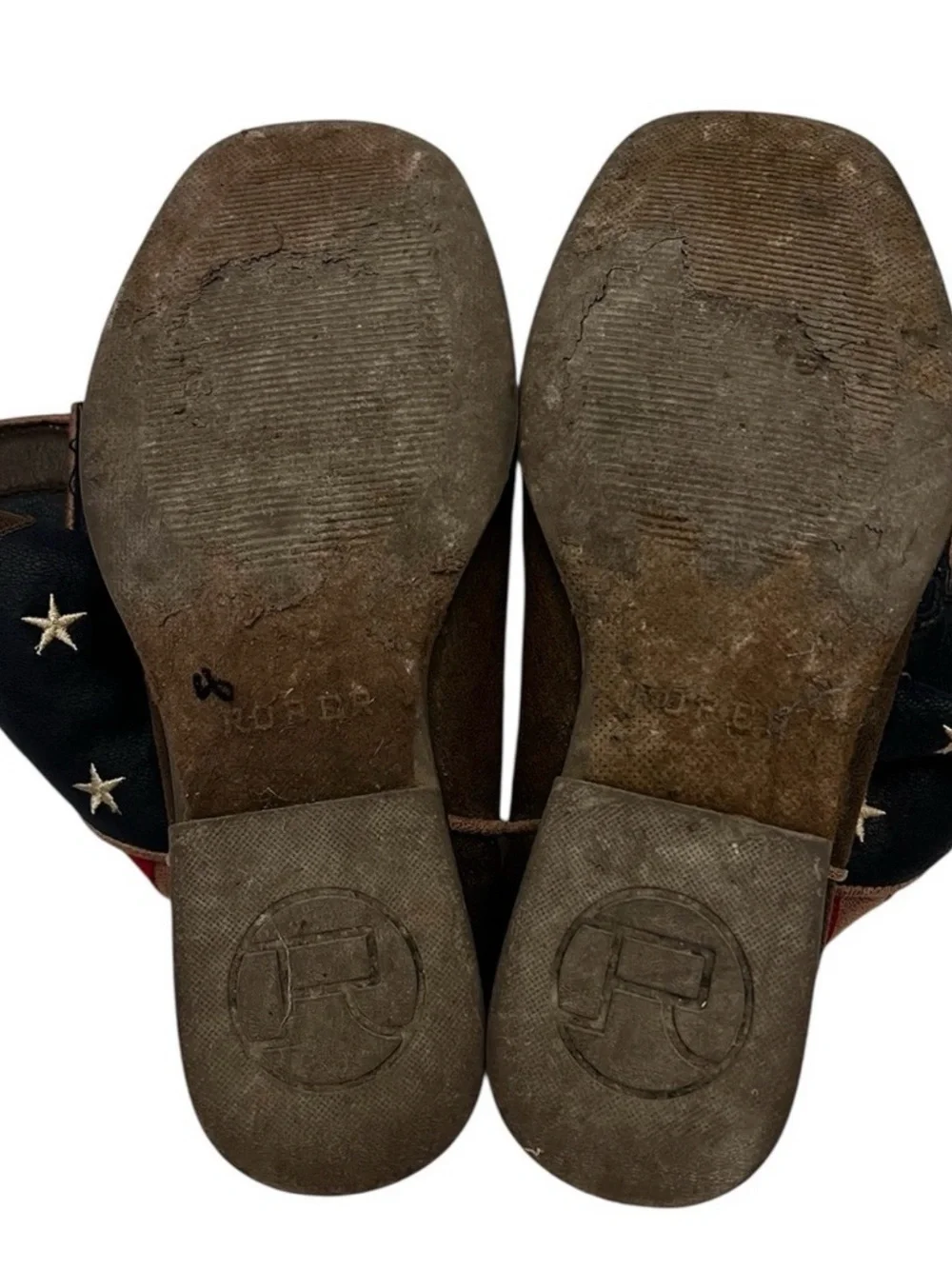 Roper Patriotic Cowboy Boots Kids 3 (Fits Women’s 5) – USA Flag Western Boots